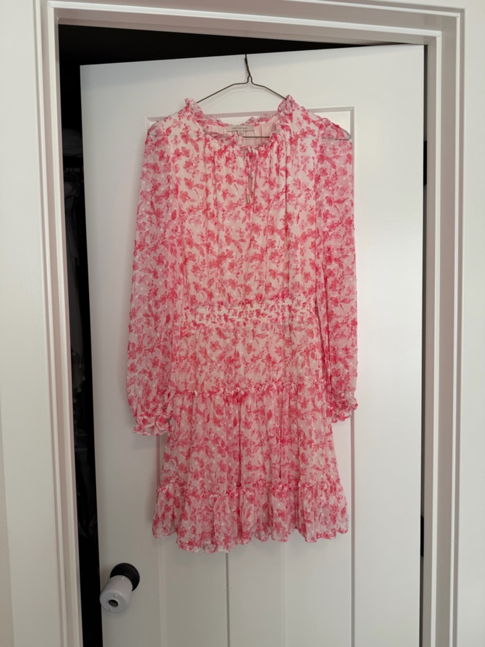 Skies Are Blue Pink Floral Mini Dress